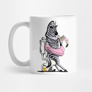 Zebra on the Toilet Mug